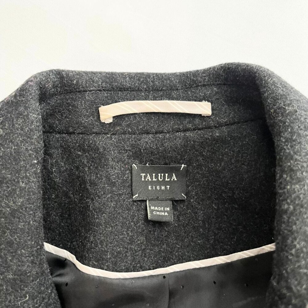 ARITZIA TALULA CHARCOAL GREY SINGLE BREASTED WOOL BLEND FELT BLAZER - 8 - Picture 5 of 11